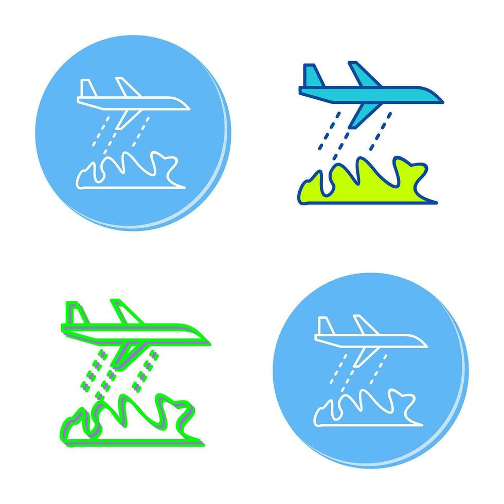 Unique Firefighter Plane Vector Icon