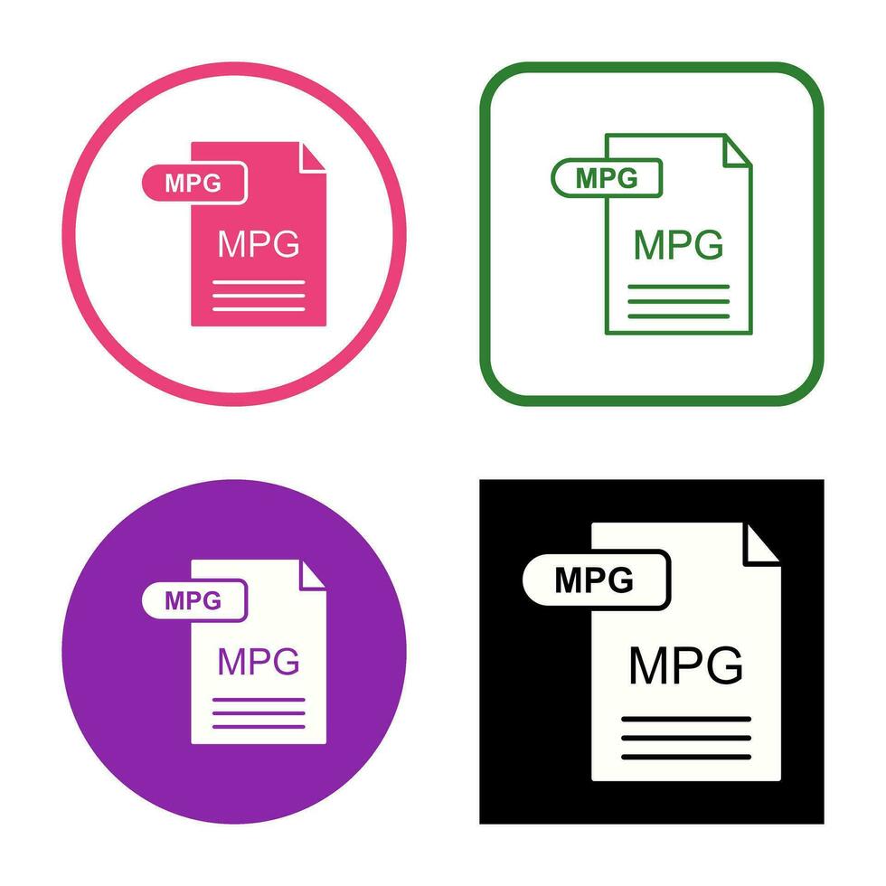 MPG Vector Icon