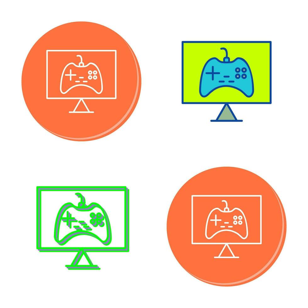 Unique Online Games Vector Icon