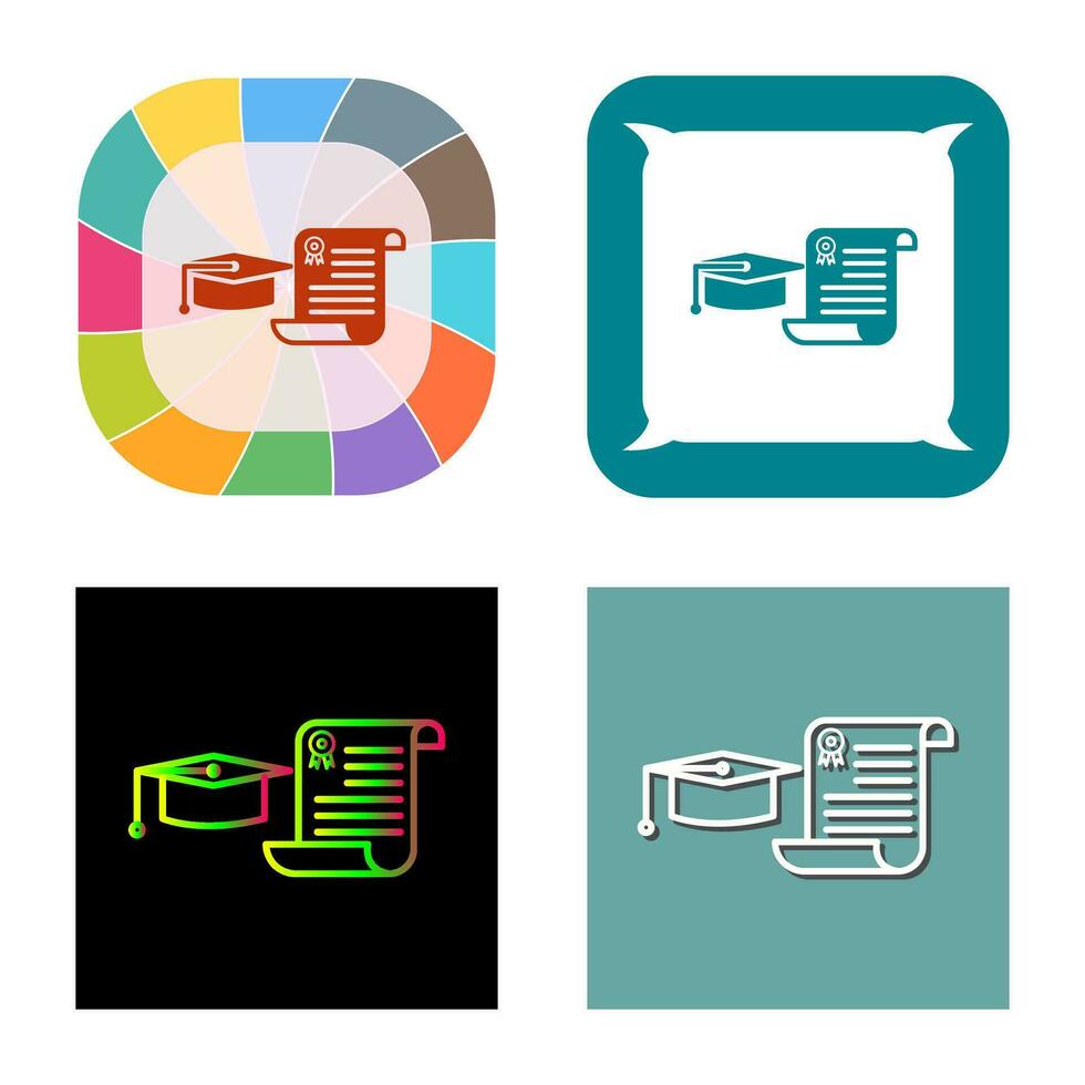 Unique Graduation Vector Icon
