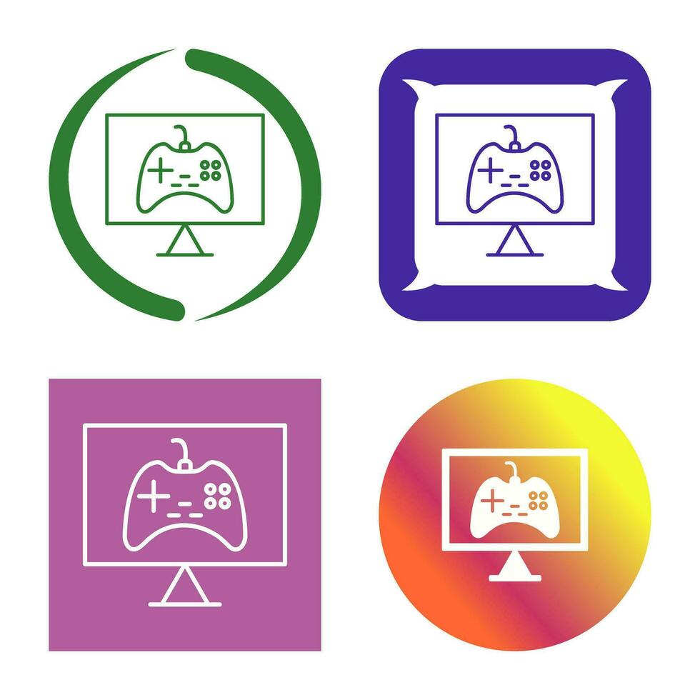 Unique Online Games Vector Icon