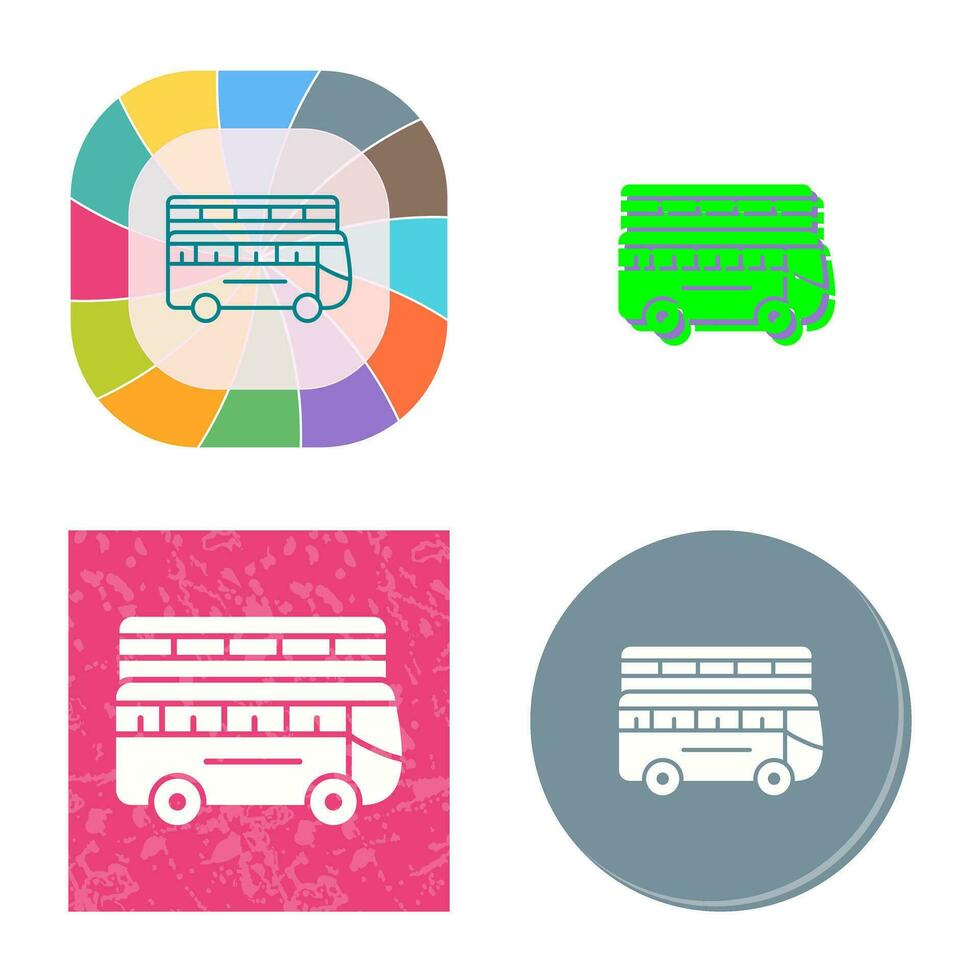 Double Bus Vector Icon