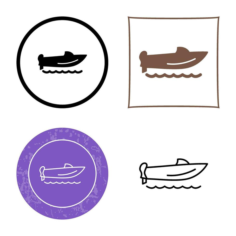 Speed Boat Vector Icon