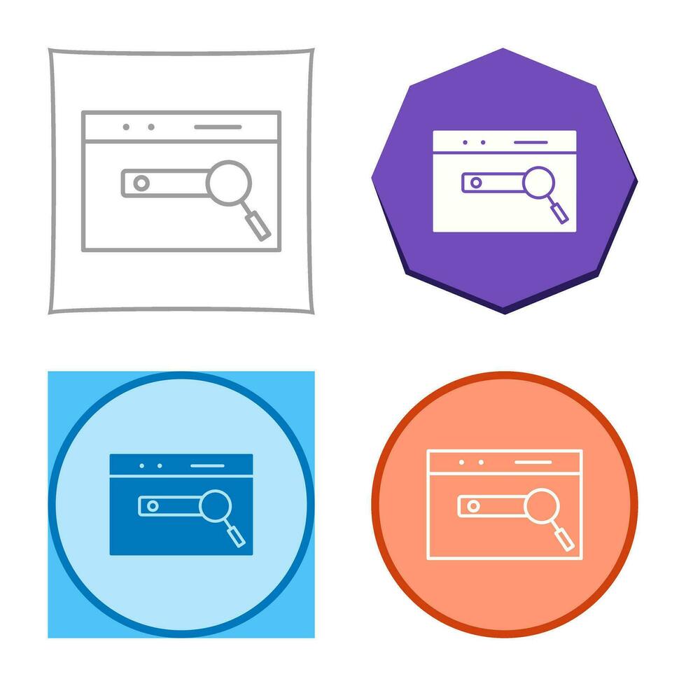 icono de vector seo único