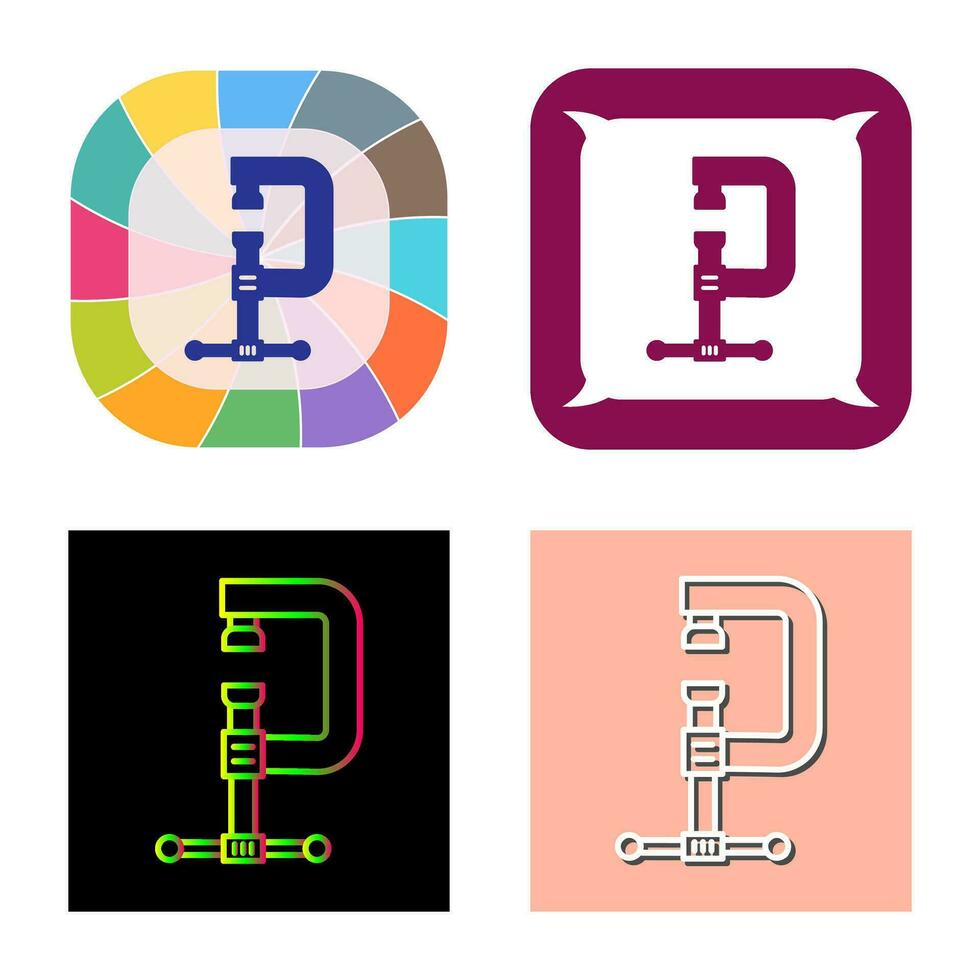 Clamp Vector Icon