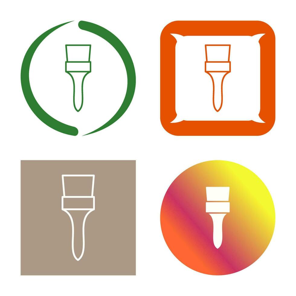 Unique Brush Vector Icon