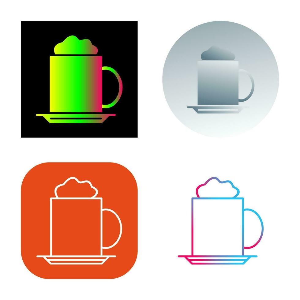 icono de vector de capuchino