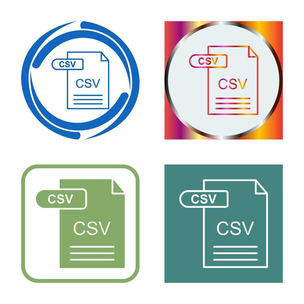 CSV Vector Icon