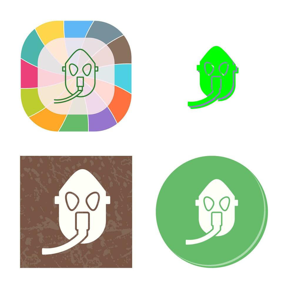 Unique Oxygen Mask Vector Icon