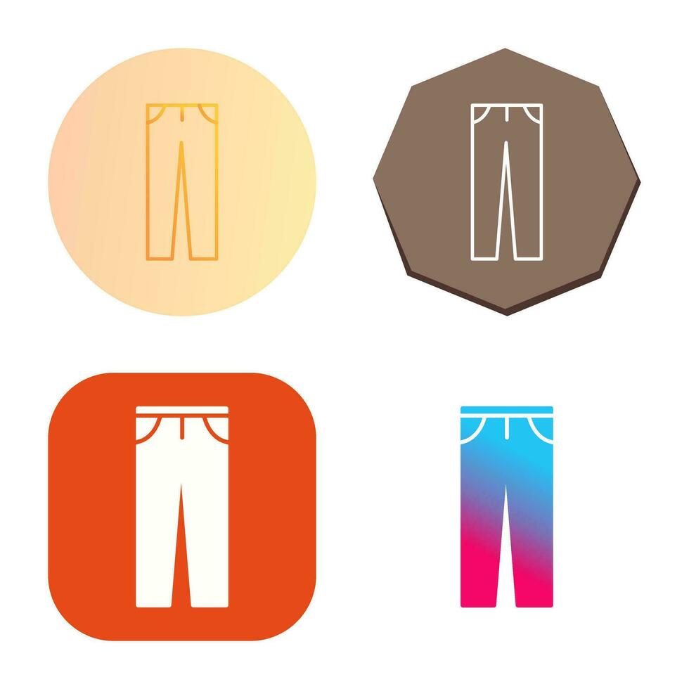 icono de vector de pantalones