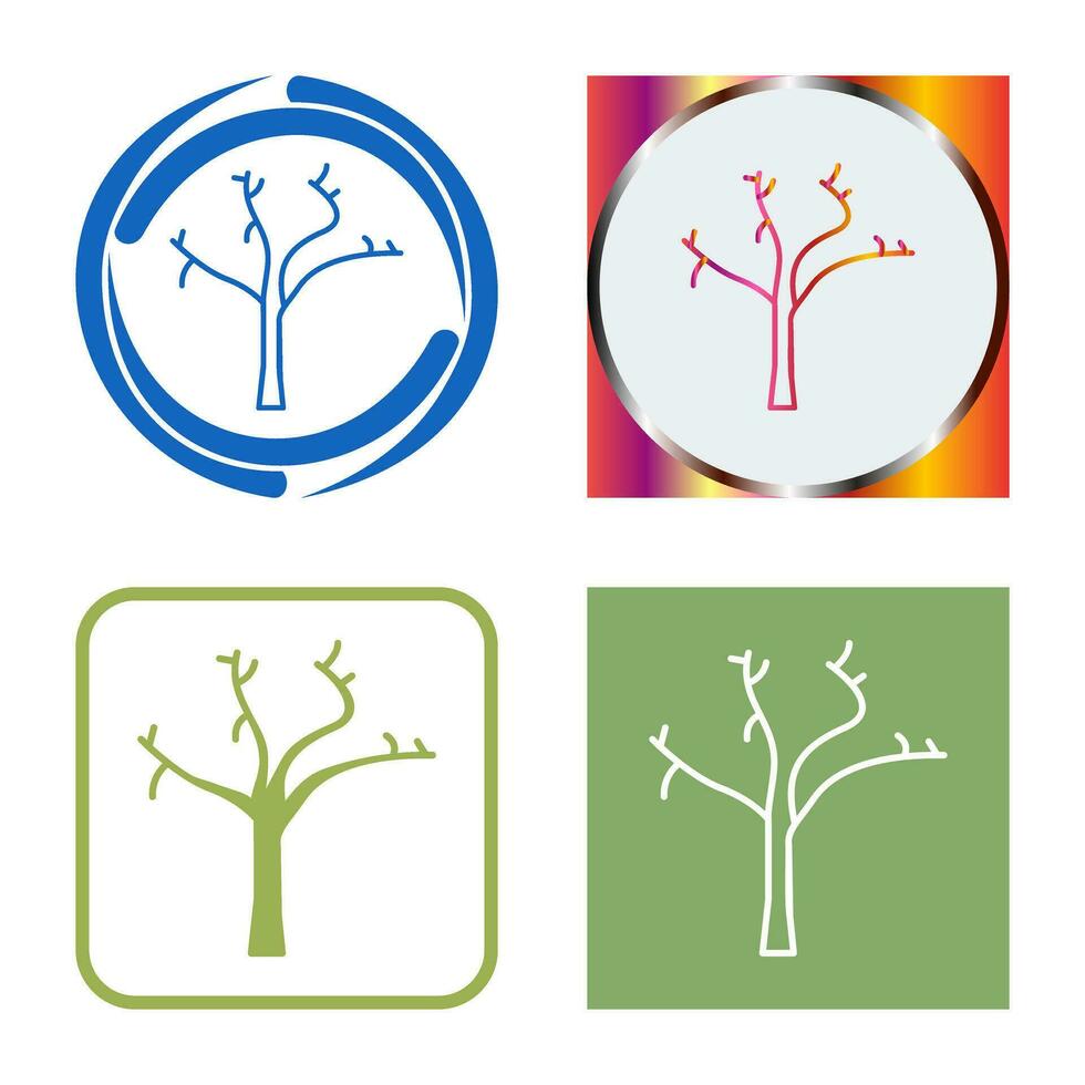 Tree with no Leaves Vector Icon