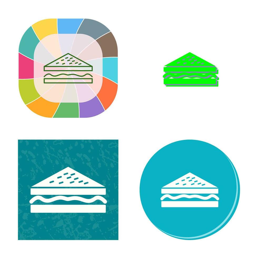 Unique Sandwich Vector Icon