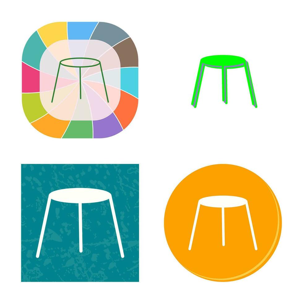 Unique Stool Vector Icon