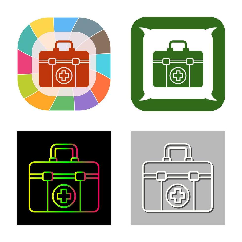 icono de vector de botiquín de primeros auxilios