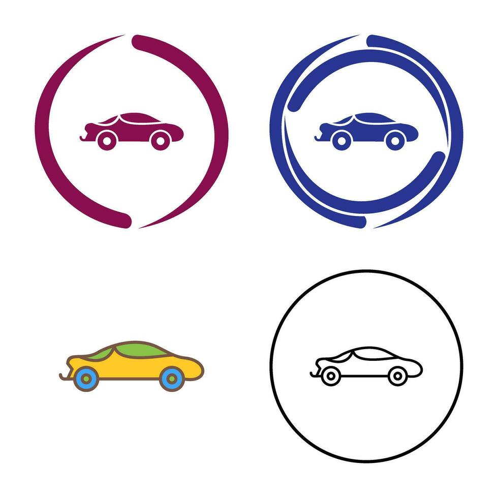 icono de vector de coche deportivo