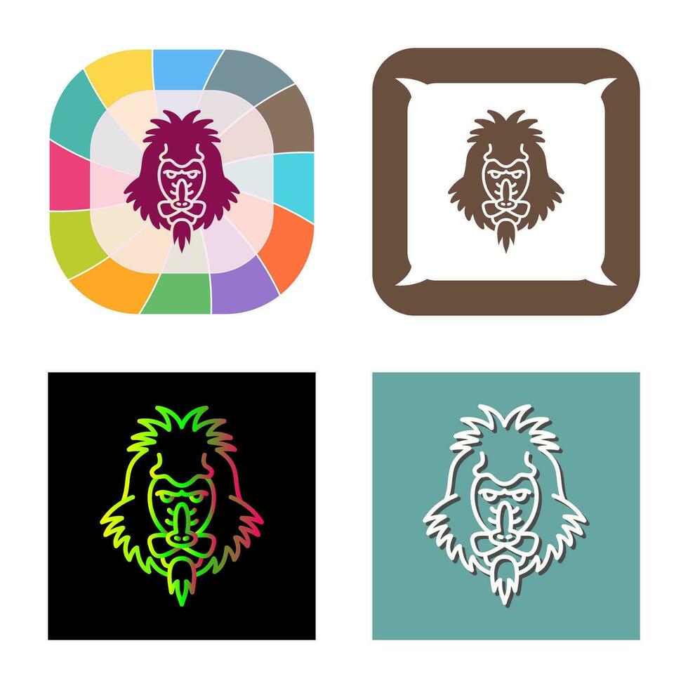 Mandrill Vector Icon