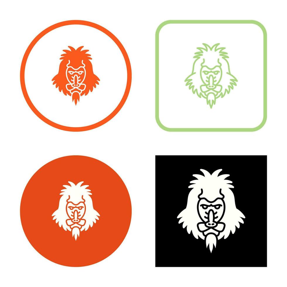 Mandrill Vector Icon