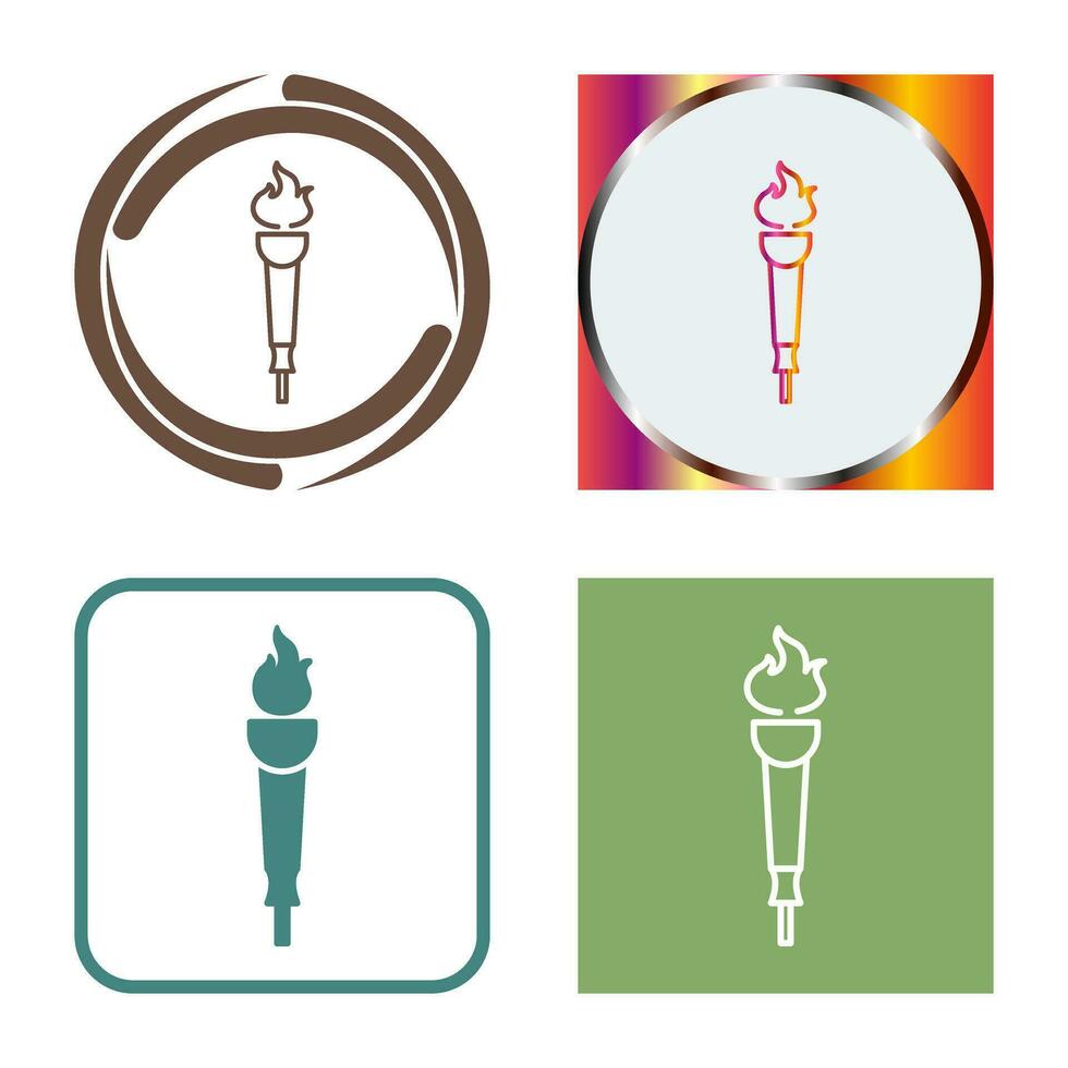 Museum Torch Vector Icon