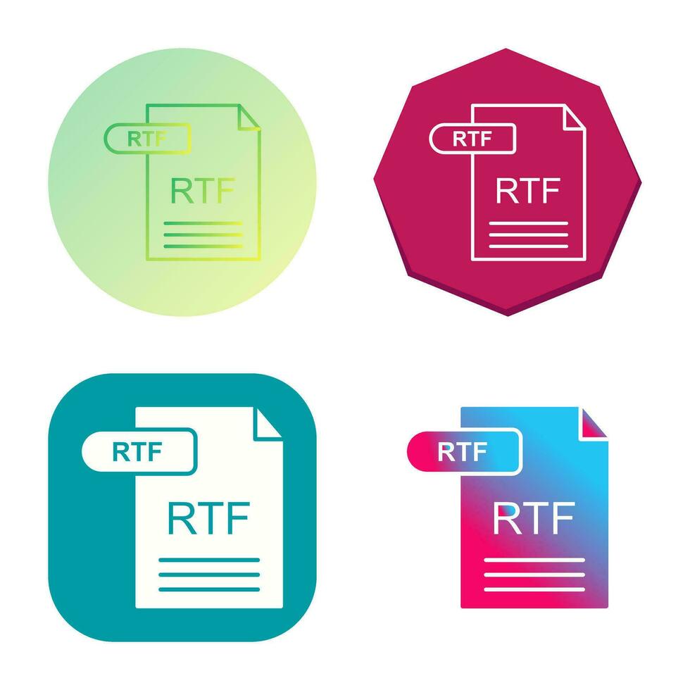 RTF Vector Icon