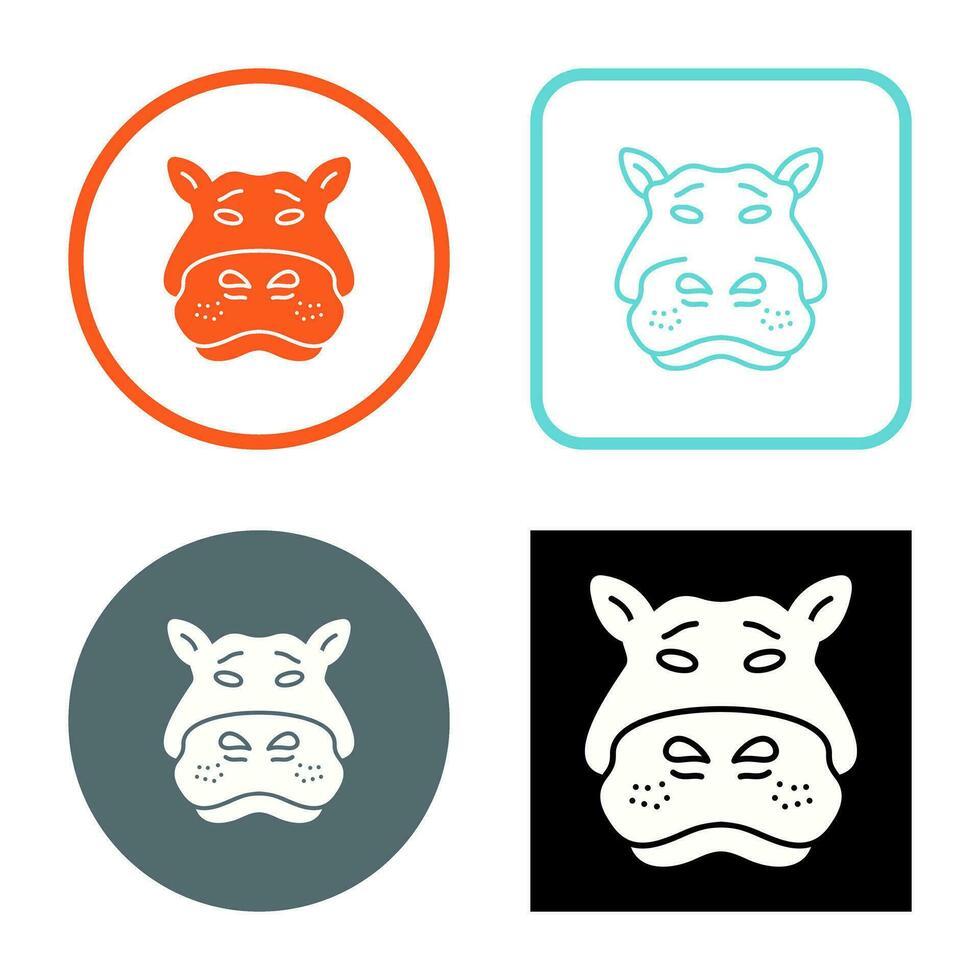 Hippo Vector Icon