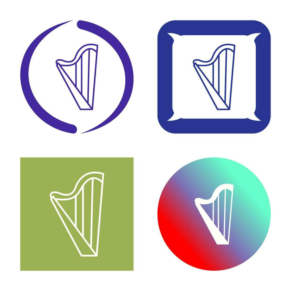 Harp Vector Icon