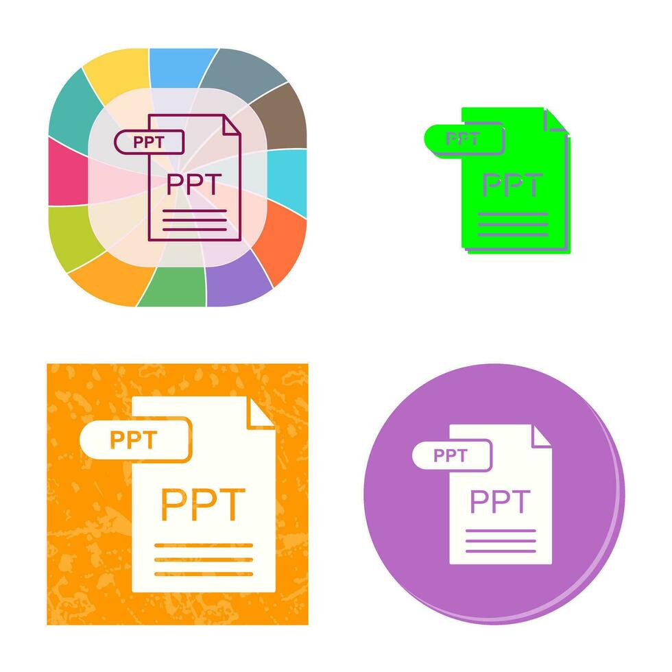 icono de vector de ppt