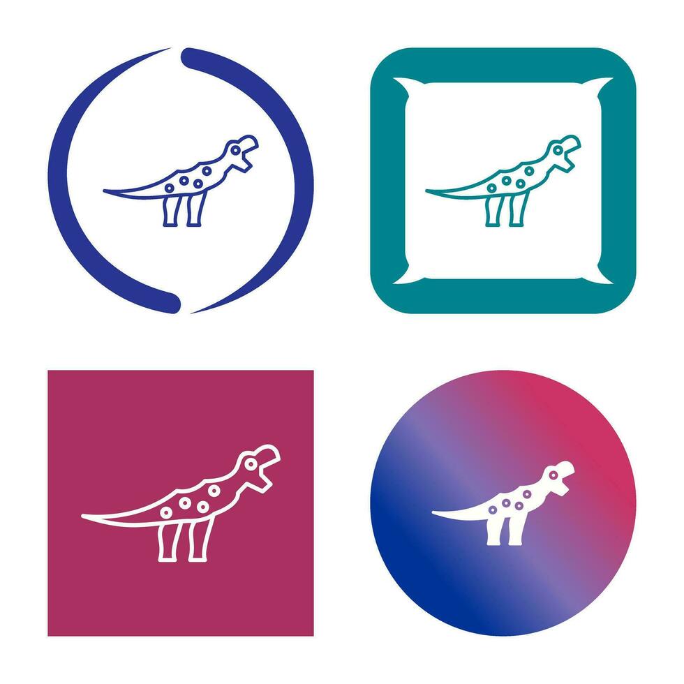 icono de vector de dinosaurio