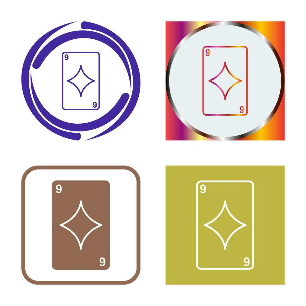 Diamonds Card Vector Icon