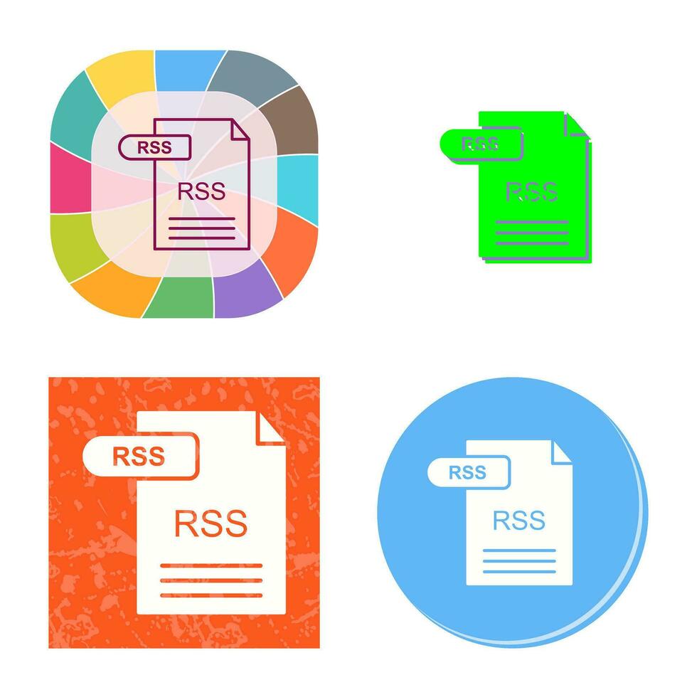 icono de vector de rss