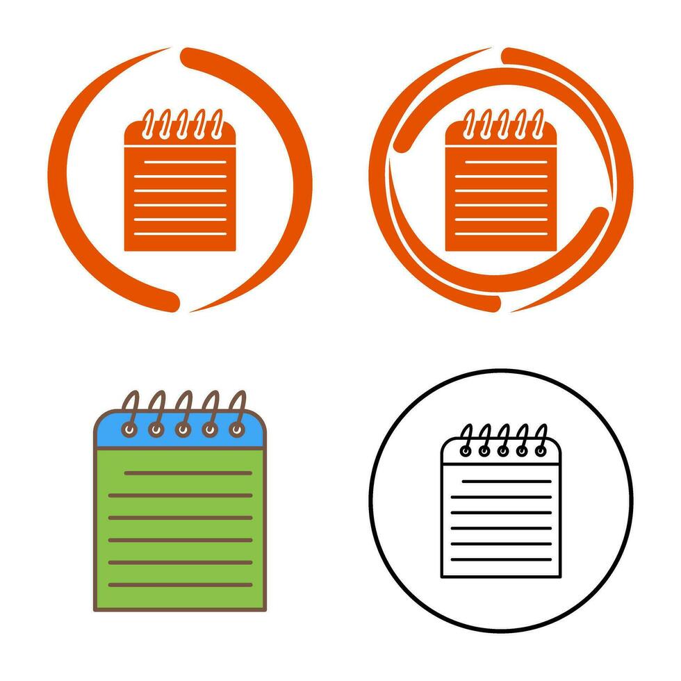 Unique Note Vector Icon