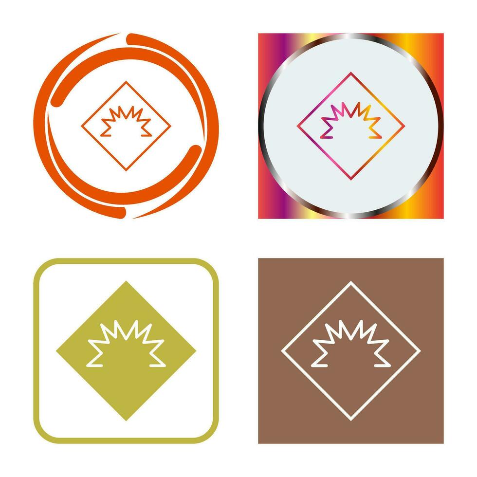Danger of Welding Flash Vector Icon