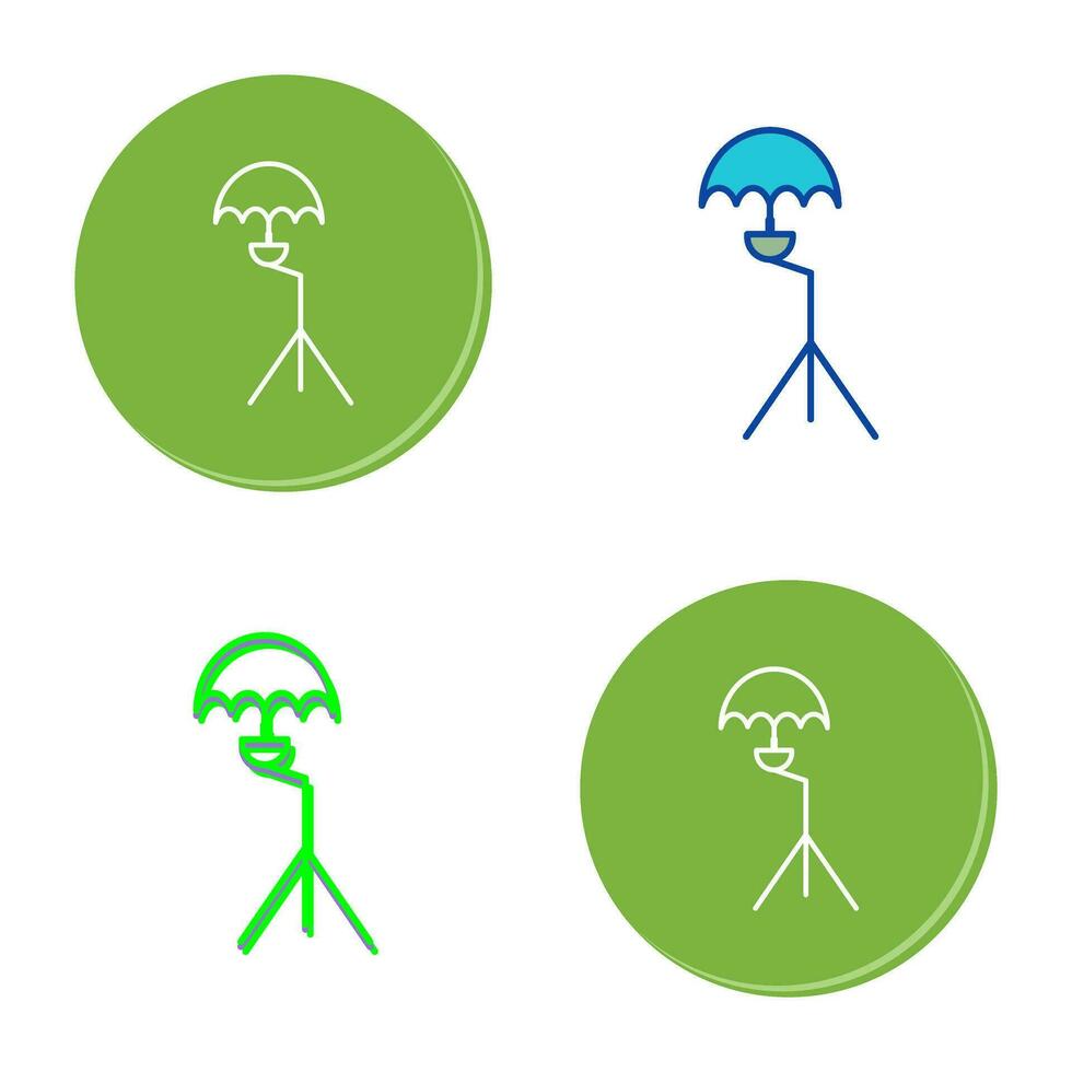 Unique Umbrella Stand Vector Icon