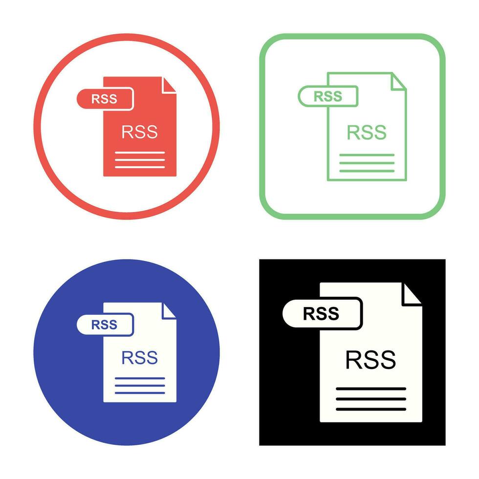 icono de vector de rss