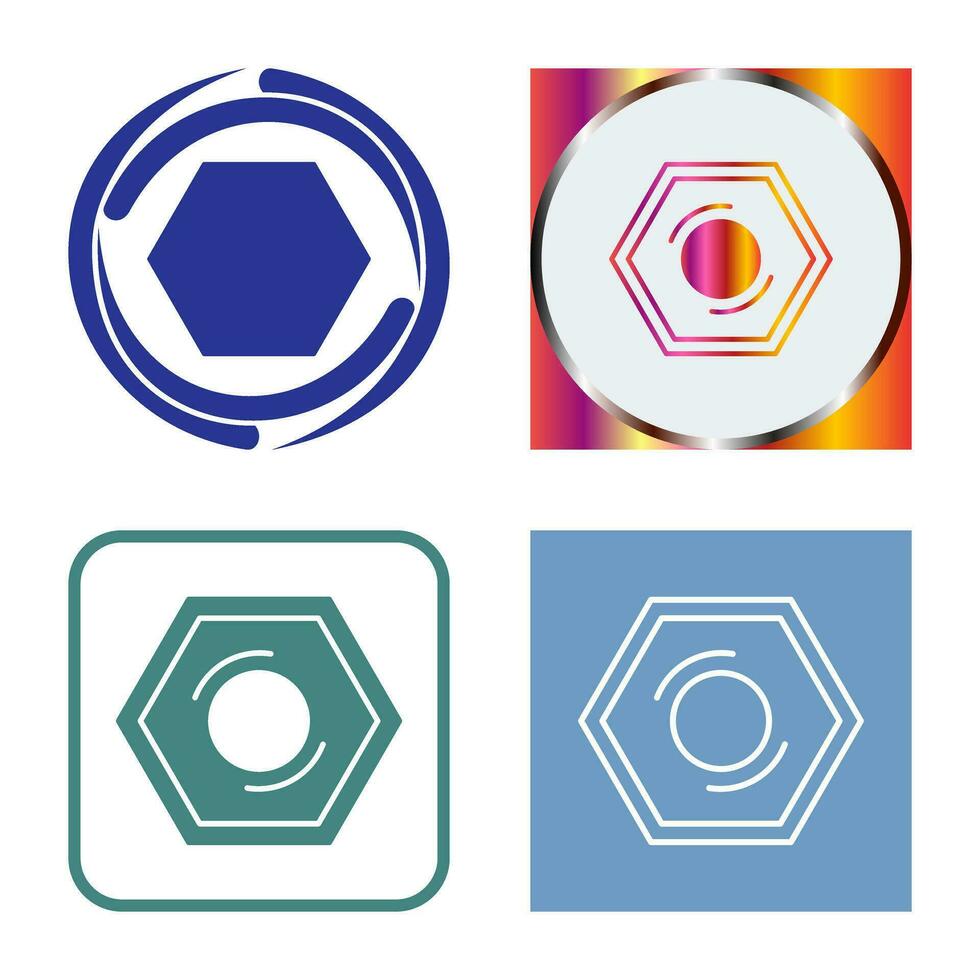 icono de vector de tuerca