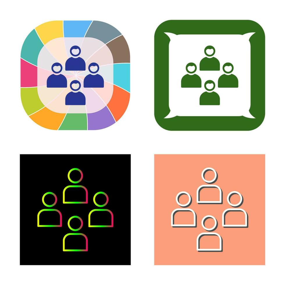Network Group Vector Icon