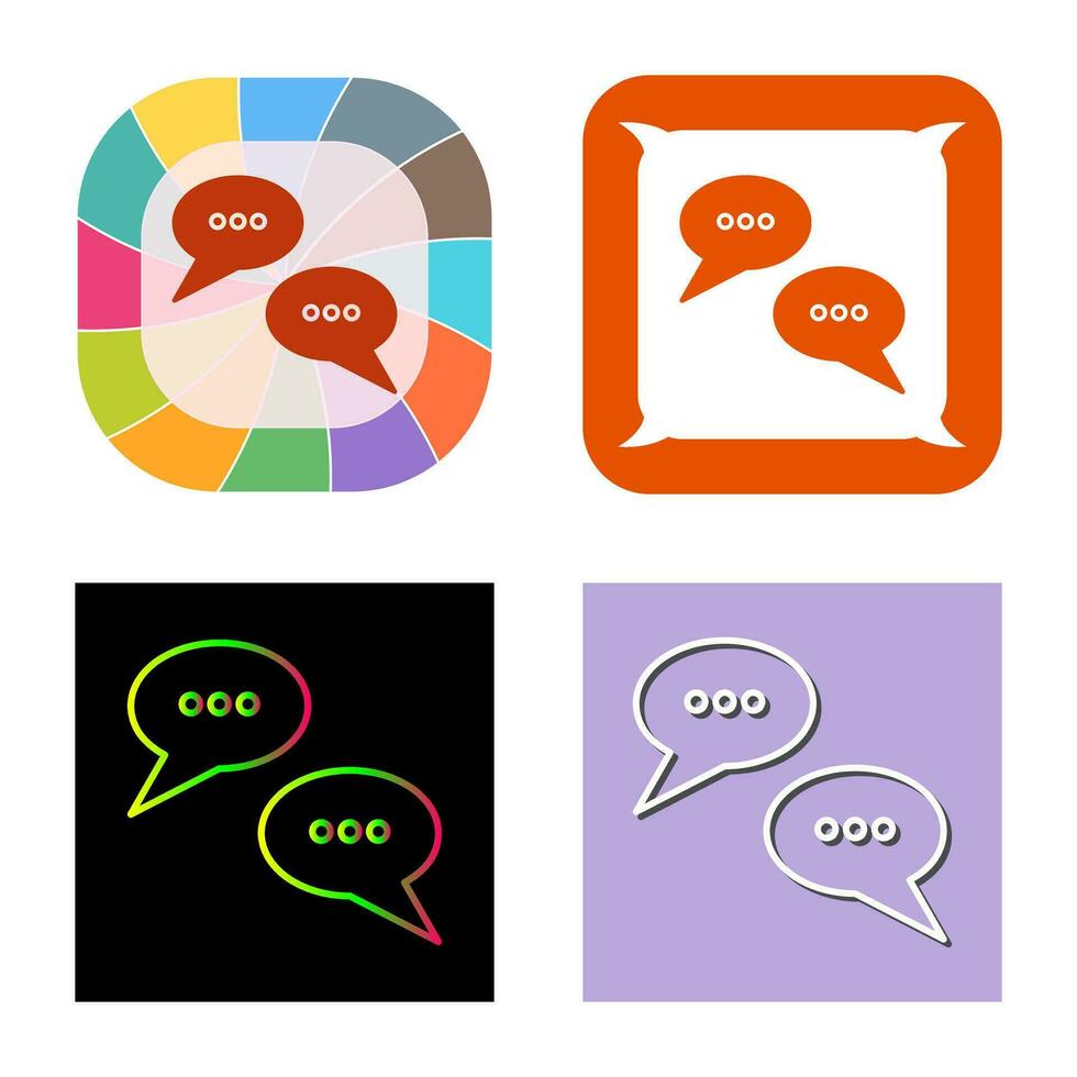 Conversation Bubbles Vector Icon