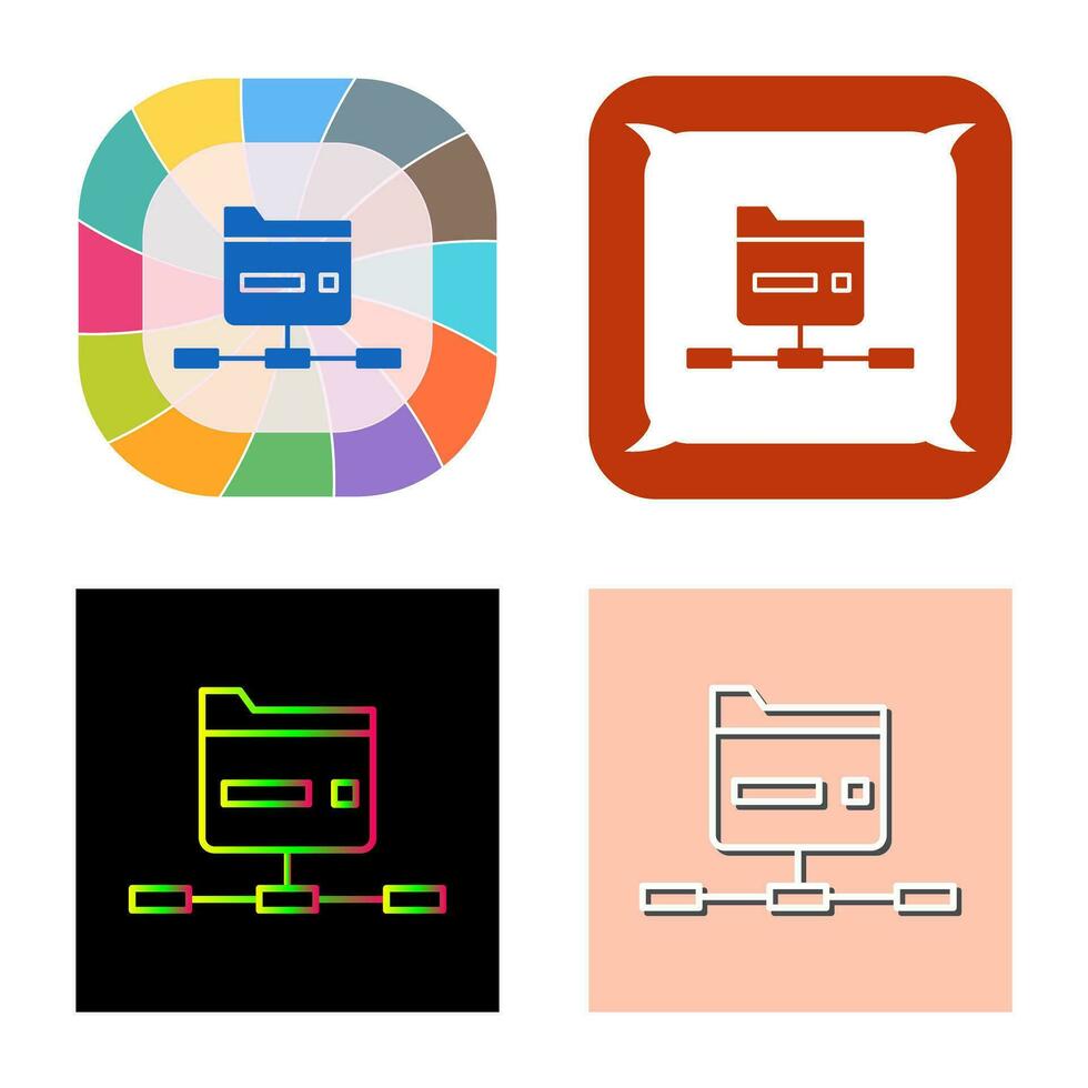 Network Folder Vector Icon 34156206 Vector Art at Vecteezy