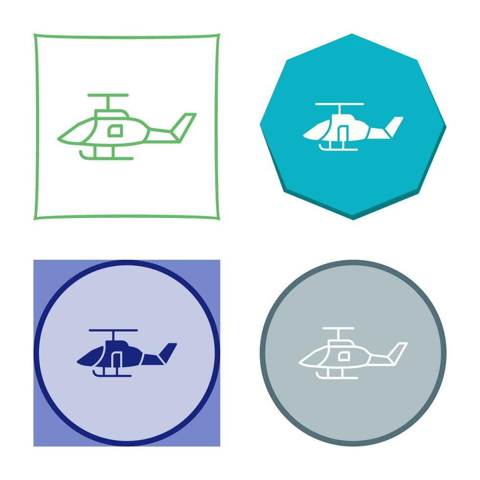 icono de vector de helicóptero militar