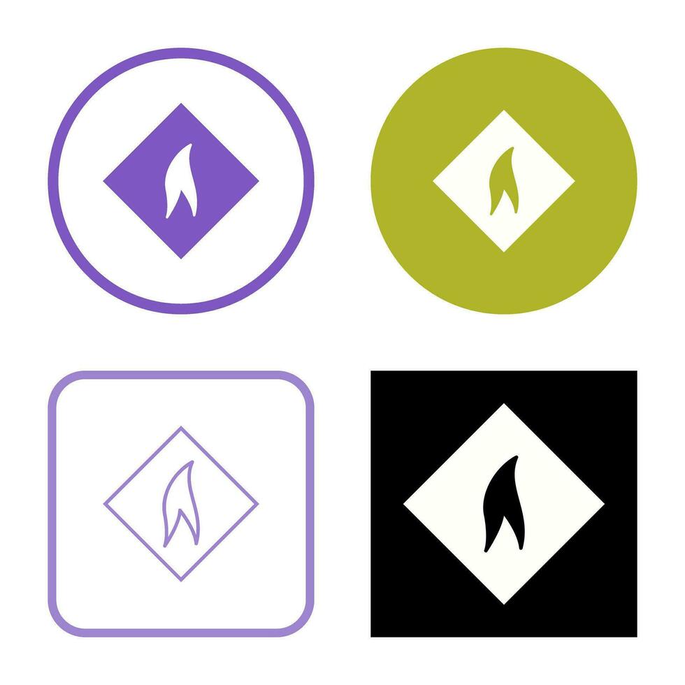 Flammable Material Vector Icon