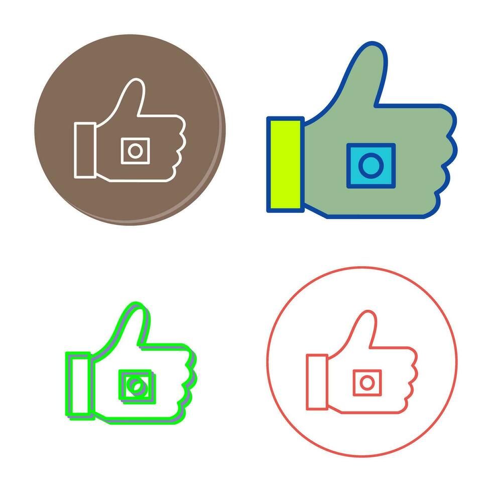 Unique Like Marketing Vector Icon