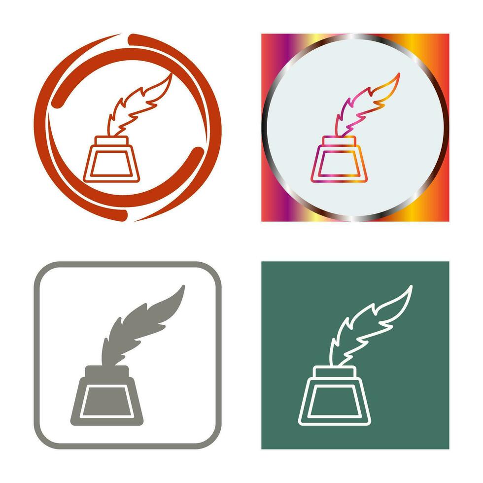 Inkwell Vector Icon