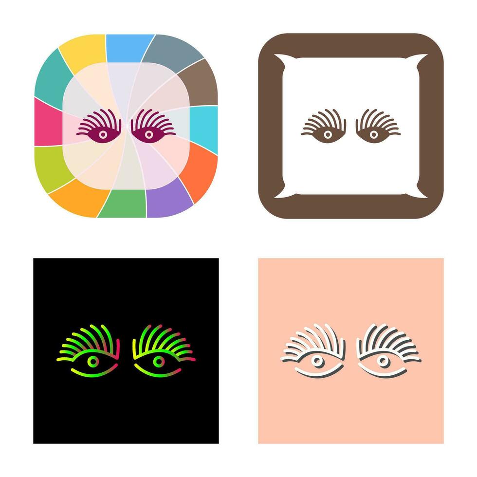 Longlashes Vector Icon
