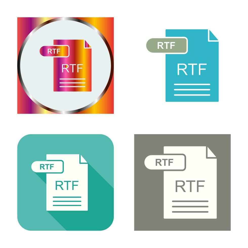RTF Vector Icon
