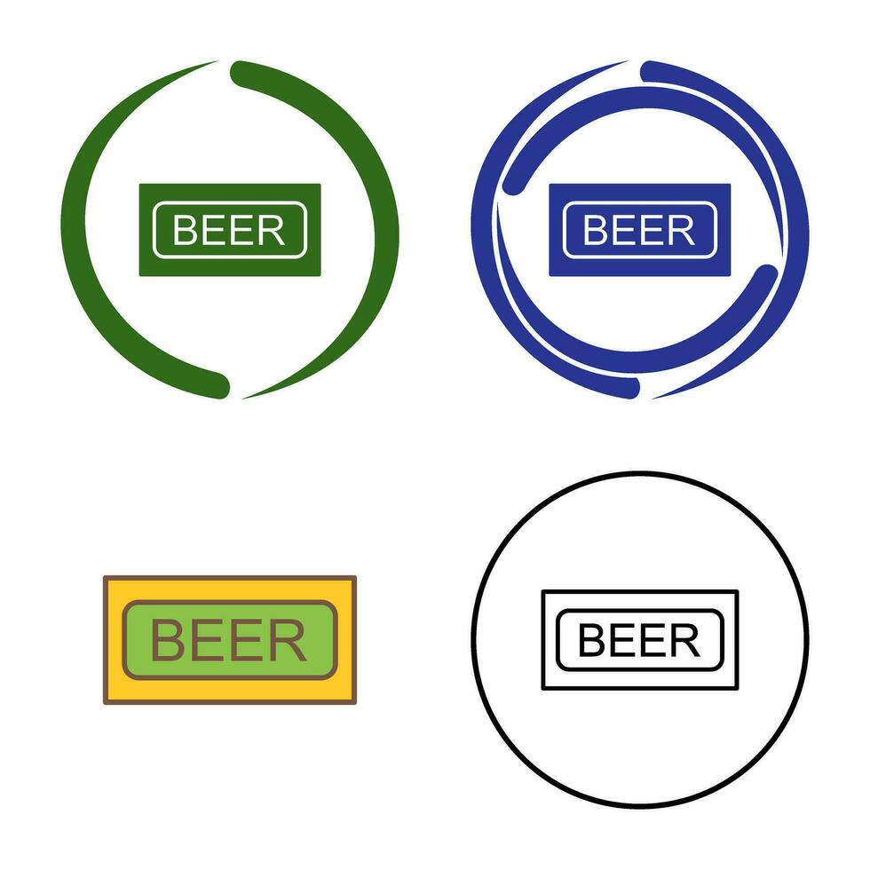 Beer Sign Vector Icon