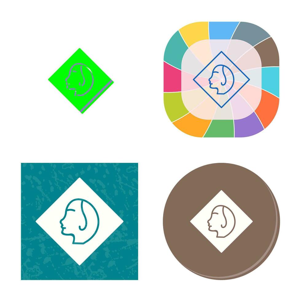 Painting of Woman Vector Icon