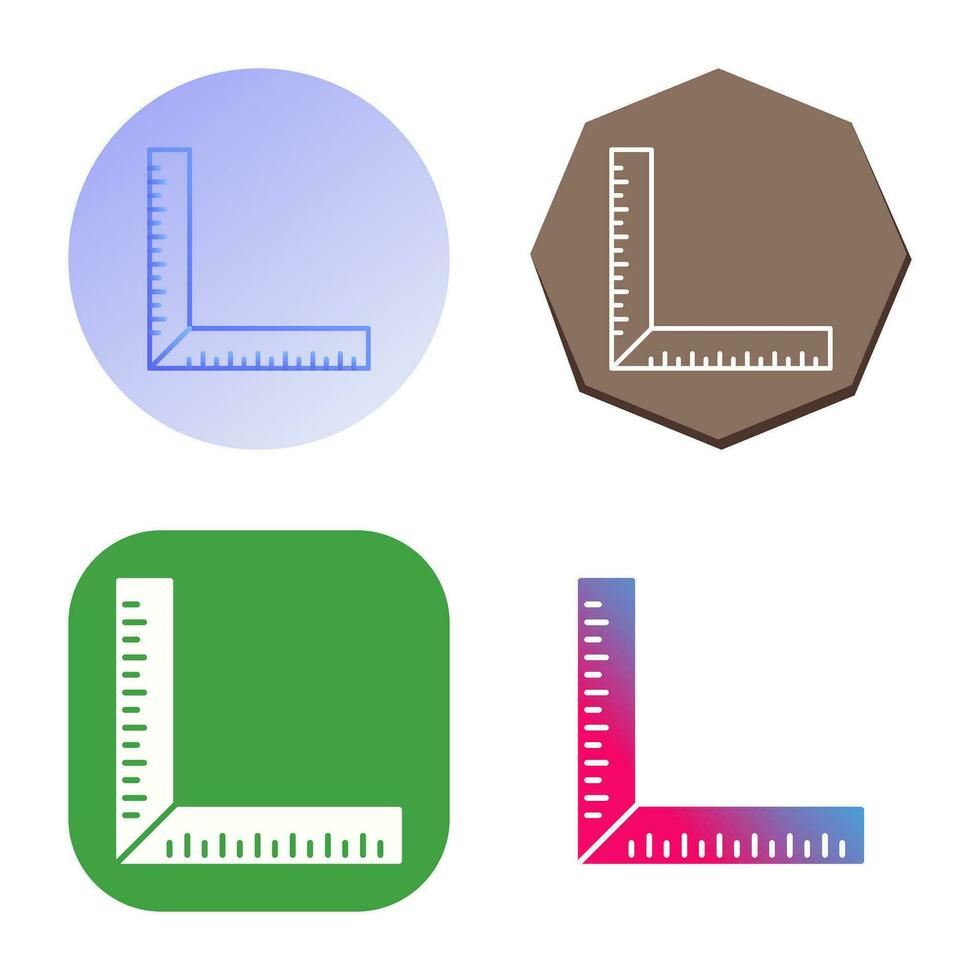 square Ruler Vector Icon