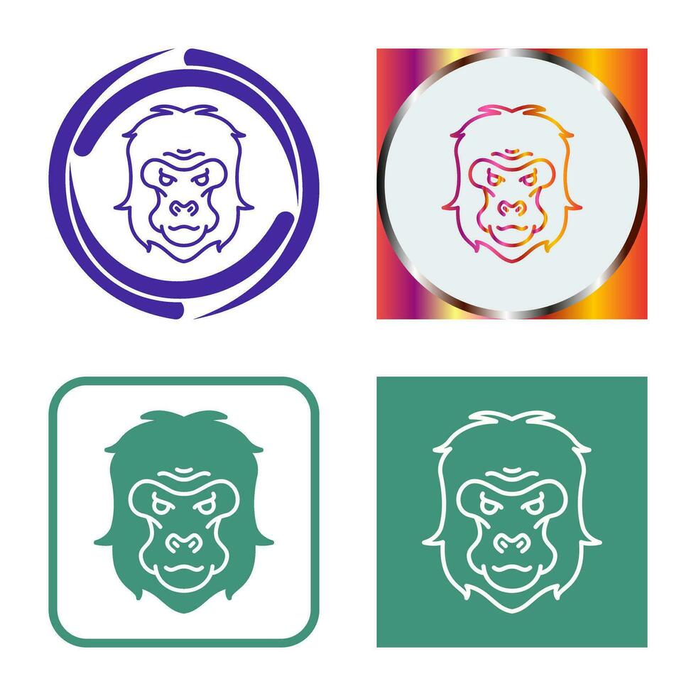 Gorilla Vector Icon