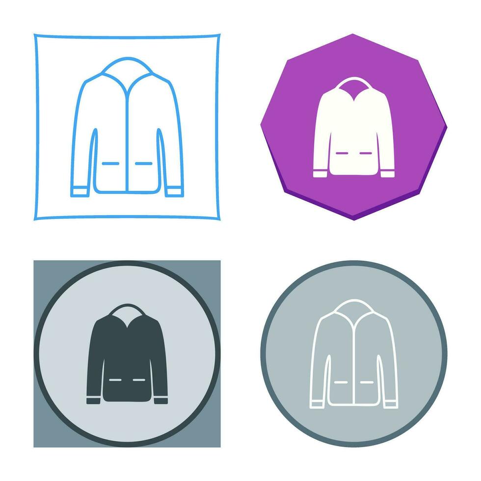 icono de vector de chaqueta de hombre