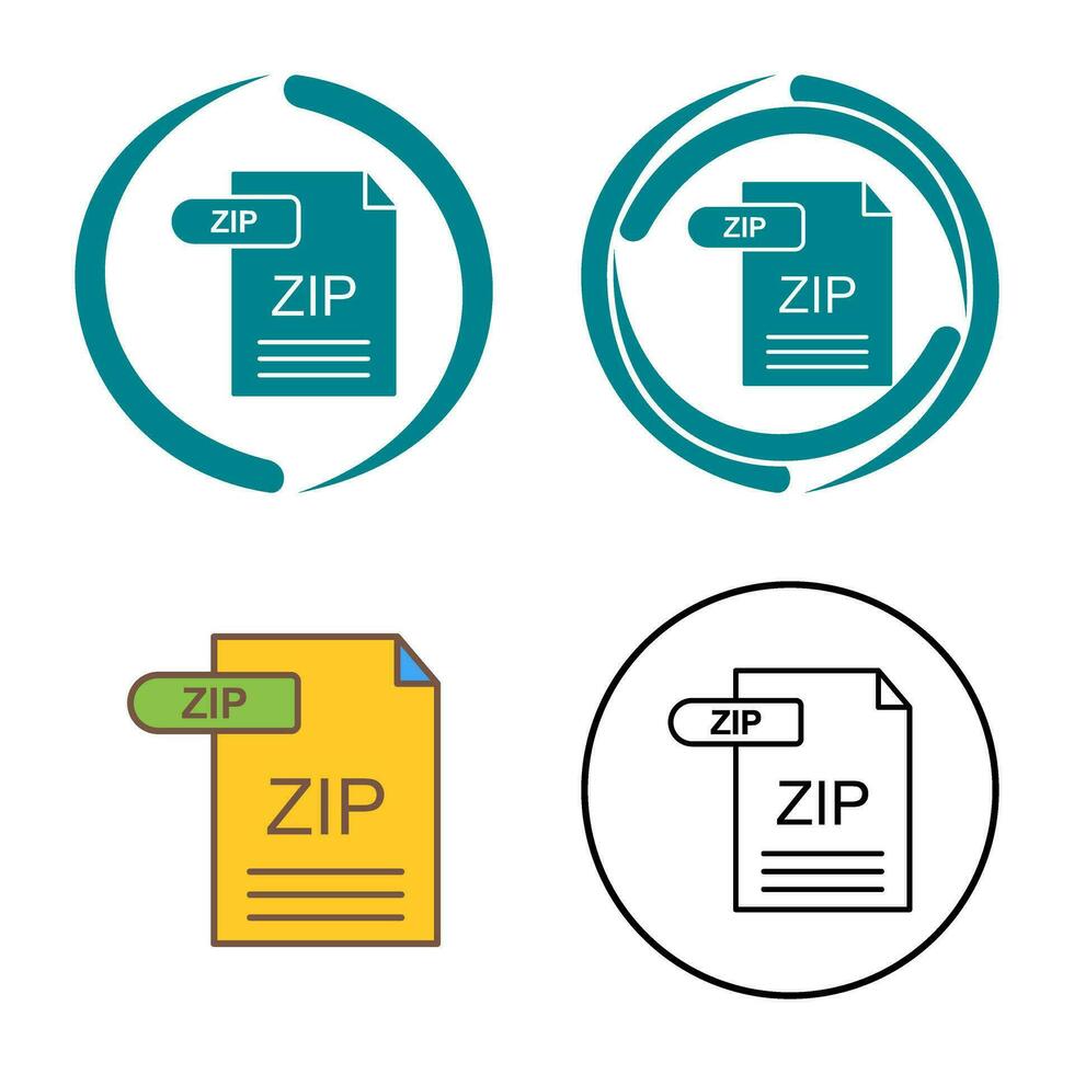 ZIP Vector Icon