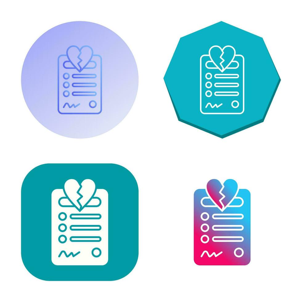 Divorce Vector Icon
